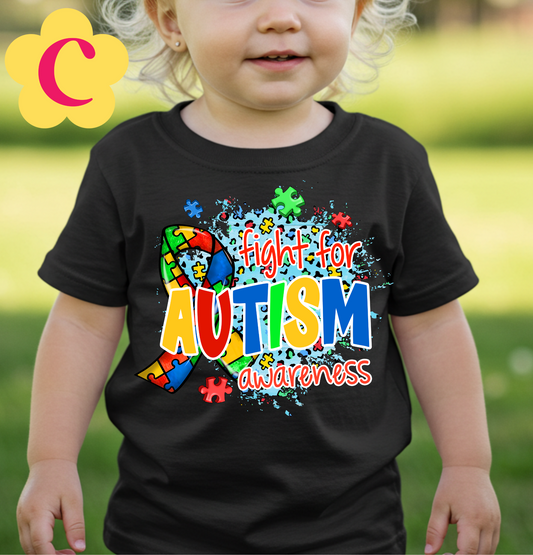 Fight For Autism Awareness Kids Shirt