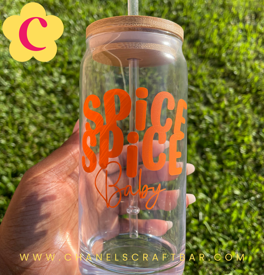 Spice Spice Baby 20oz Glass Cup