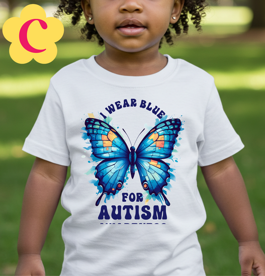 I Wear Blue For Autism Kids Shirt