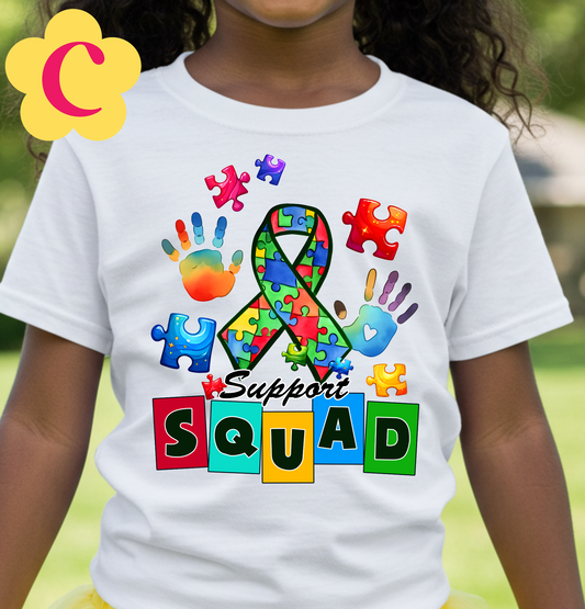 Autism Support Squad Kids Shirt