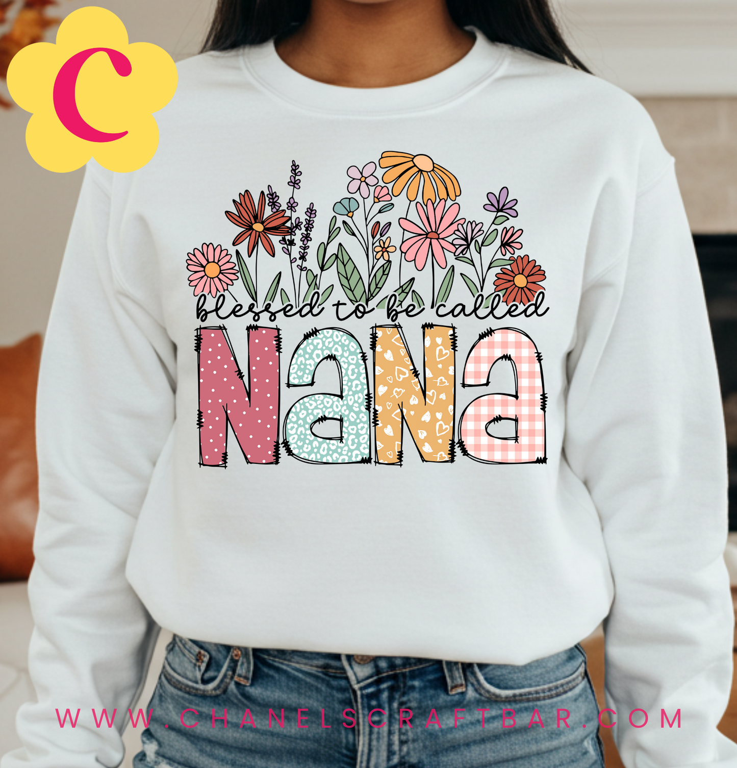 Grandma, Mimi, Nana, Mamaw Crewneck