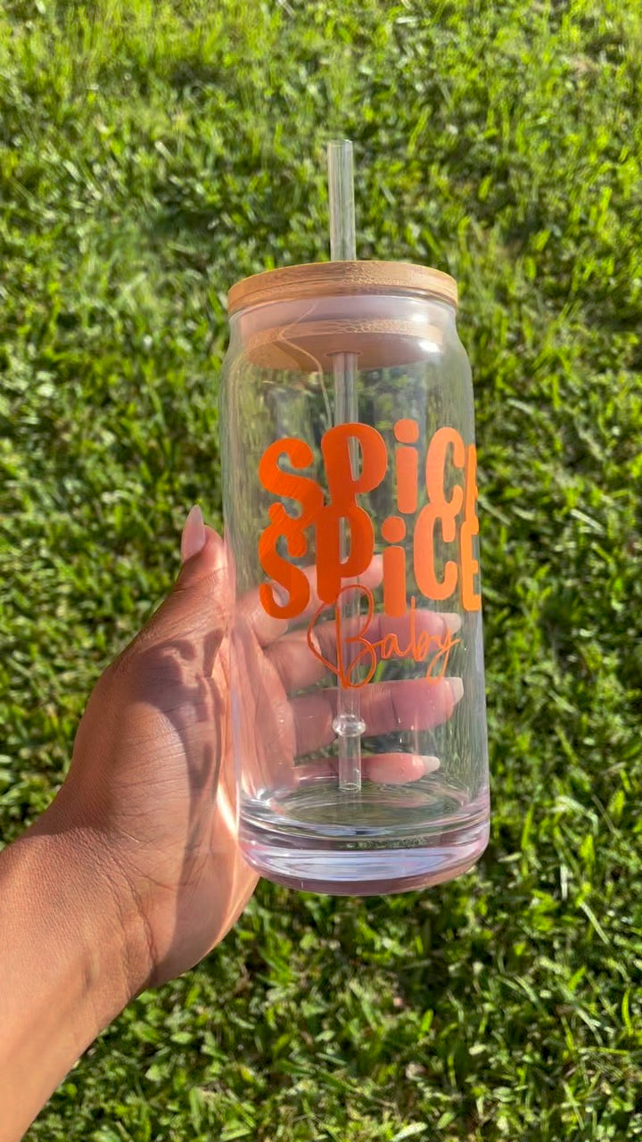 Spice Spice Baby 20oz Glass Cup