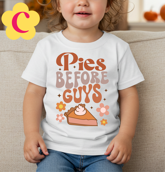 Pies Before Guys Kids Shirt