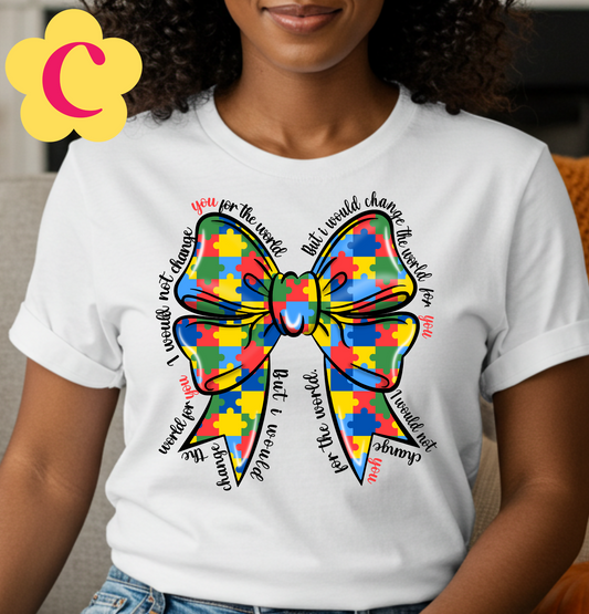 Autism Bow Unisex T-Shirt