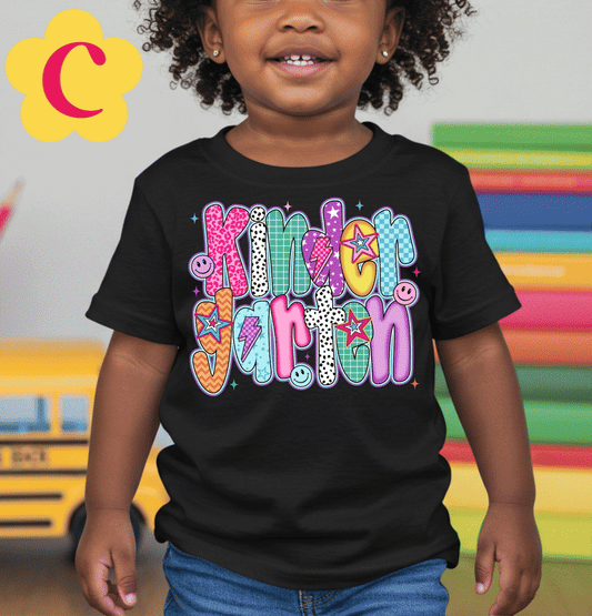 Kids Back To School Grade Level Smiley Shirt
